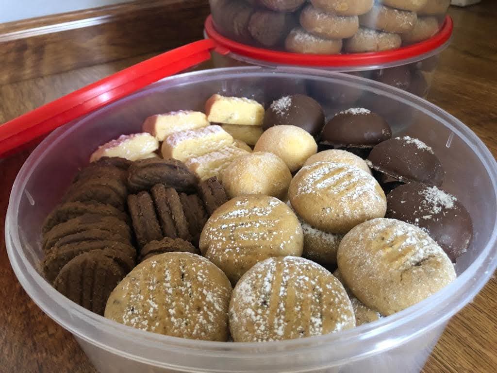 Cookie Bee assorted cookies close-up